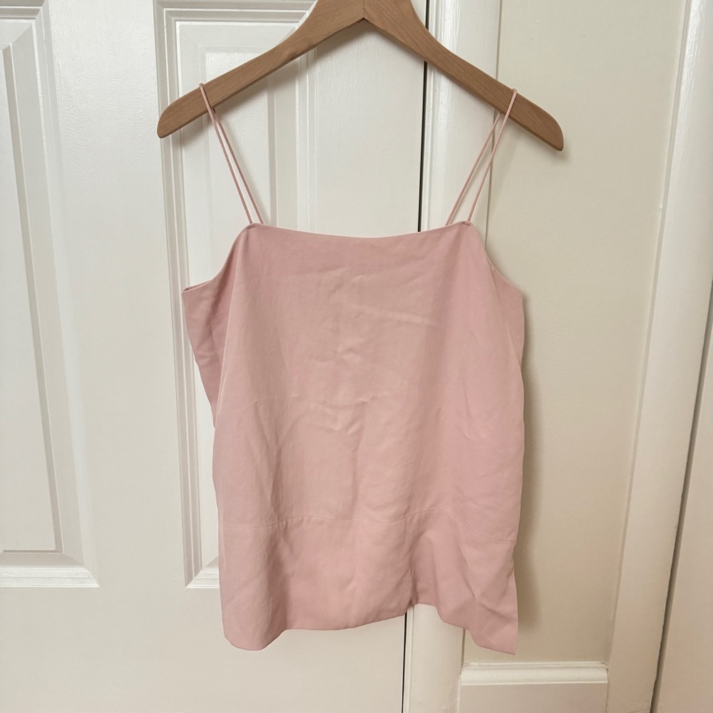 EVERLANE Japanese Go Weave Cami Tank Rose Pink 00